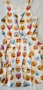 Emoji fit and flare dress